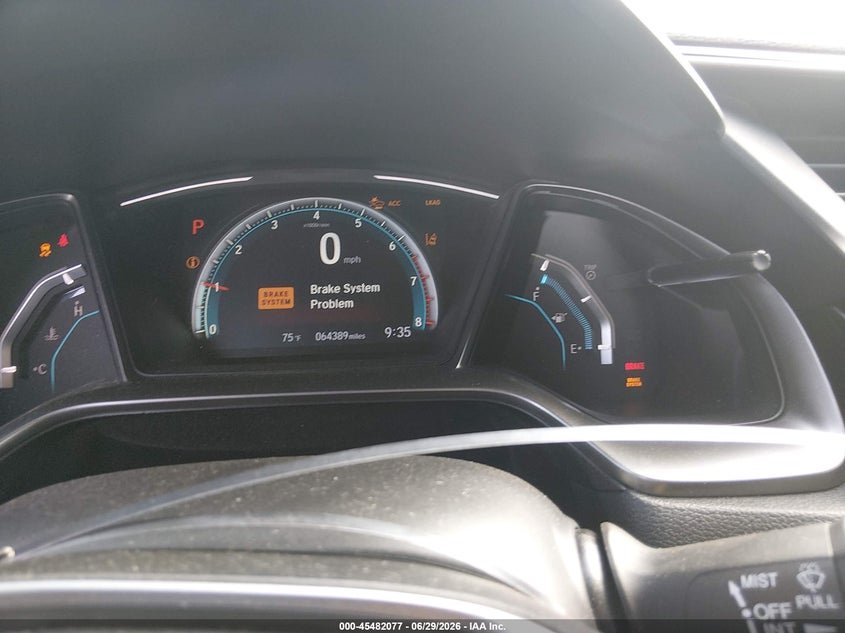 2021 Honda Civic VIN SHHFK7H69MU422019 IAAI salvage auction — FRONT & REAR, Salvage (Pennsylvania), sold $6,000 on 2026-08-02 (photo 7)