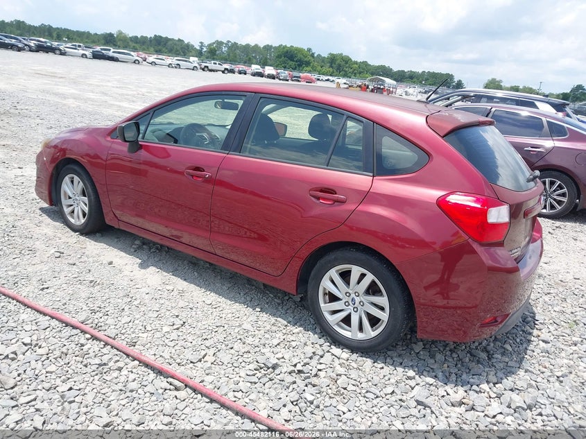 2015 Subaru Impreza VIN JF1GPAA63F8250139 IAAI salvage auction — NORMAL WEAR, Rebuilt/Restored (Utah), sold $300 on 2026-07-06 (photo 3)
