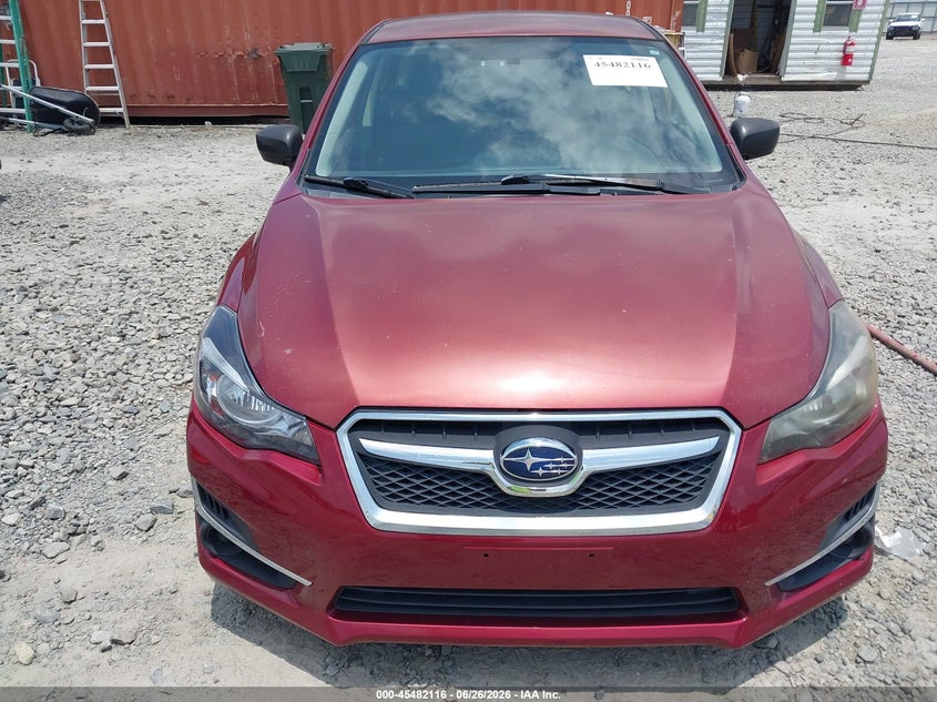2015 Subaru Impreza VIN JF1GPAA63F8250139 IAAI salvage auction — NORMAL WEAR, Rebuilt/Restored (Utah), sold $300 on 2026-07-06 (photo 6)