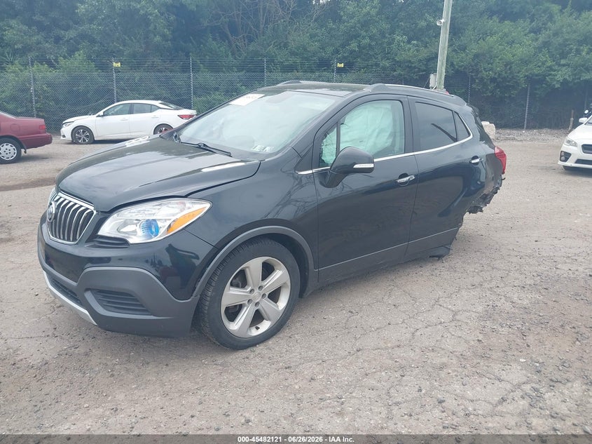 2016 Buick Encore VIN KL4CJESB0GB677323 IAAI salvage auction — REAR END, Salvage (Pennsylvania), sold $375 on 2026-07-17 (photo 2)