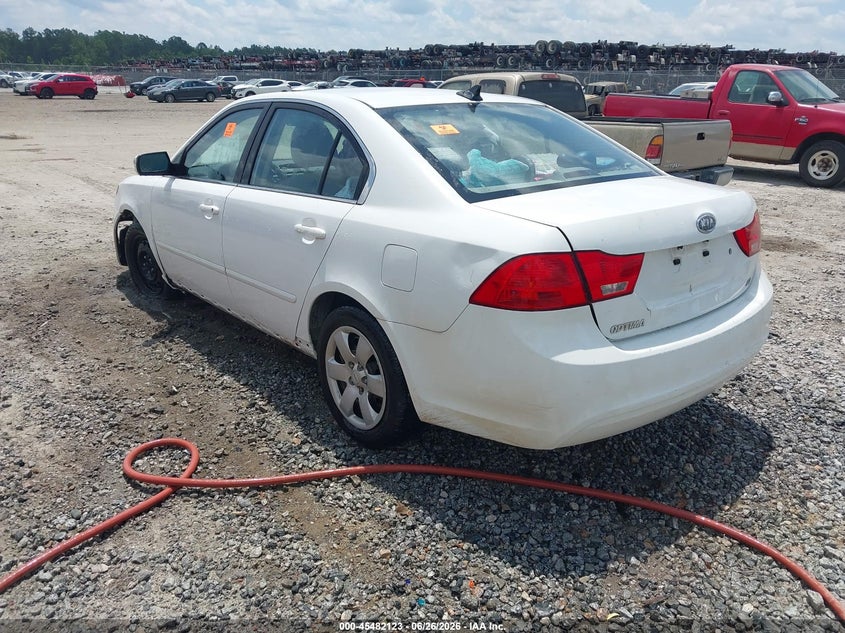 2009 Kia Optima VIN KNAGE228295292519 IAAI salvage auction — NORMAL WEAR, Repossession Paperwork (Georgia), sold $275 on 2026-07-31 (photo 3)