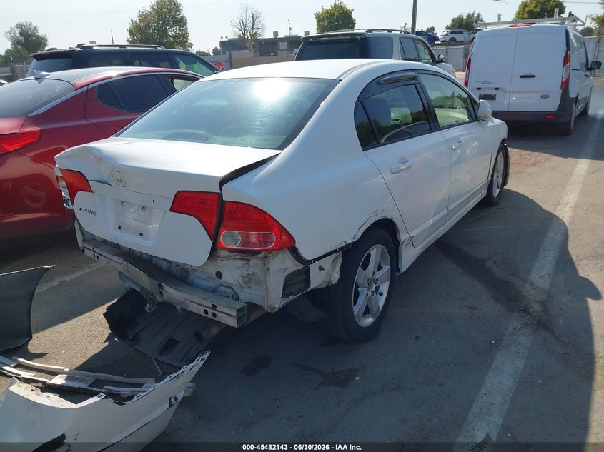 2006 Honda Civic VIN JHMFA16816S009375 IAAI salvage auction — REAR END, Salvage (California), sold $275 on 2026-07-13 (photo 4)