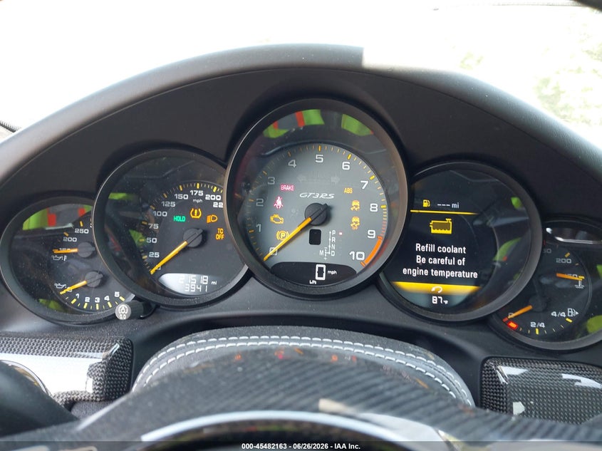 2019 Porsche 911 VIN WP0AF2A92KS164398 IAAI salvage auction — FRONT END, Salvage Title, sold $128,000 on 2026-08-06 (photo 7)
