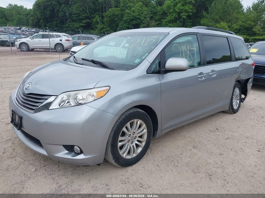 2011 Toyota Sienna VIN 5TDYK3DC6BS152853 IAAI salvage auction — LEFT REAR, Junk Bill Of Sale Mv2459 (Wisconsin), sold $2,275 on 2026-07-15 (photo 2)