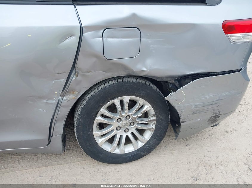 2011 Toyota Sienna VIN 5TDYK3DC6BS152853 IAAI salvage auction — LEFT REAR, Junk Bill Of Sale Mv2459 (Wisconsin), sold $2,275 on 2026-07-15 (photo 6)
