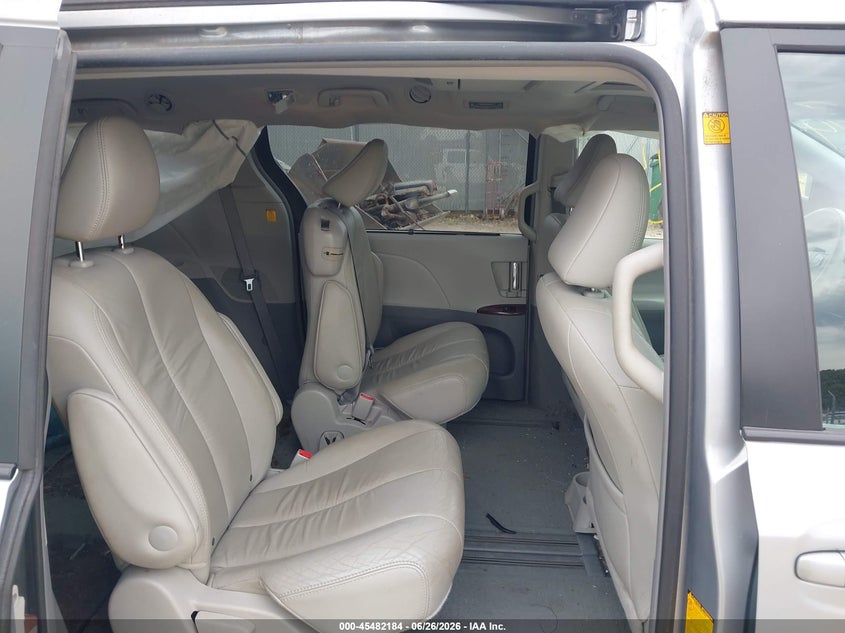 2011 Toyota Sienna VIN 5TDYK3DC6BS152853 IAAI salvage auction — LEFT REAR, Junk Bill Of Sale Mv2459 (Wisconsin), sold $2,275 on 2026-07-15 (photo 8)