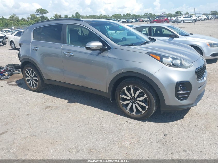 2019 Kia Sportage VIN KNDPN3ACXK7577963 IAAI salvage auction — REAR END, Rebuildable (Florida), sold $4,950 on 2026-07-16 (photo 1)