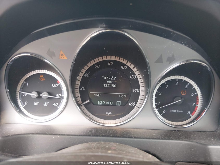 2011 Mercedes-benz C class VIN WDDGF8BB3BR169380 IAAI salvage auction — FRONT END, Clear (Massachusetts), sold $800 on 2026-07-24 (photo 7)