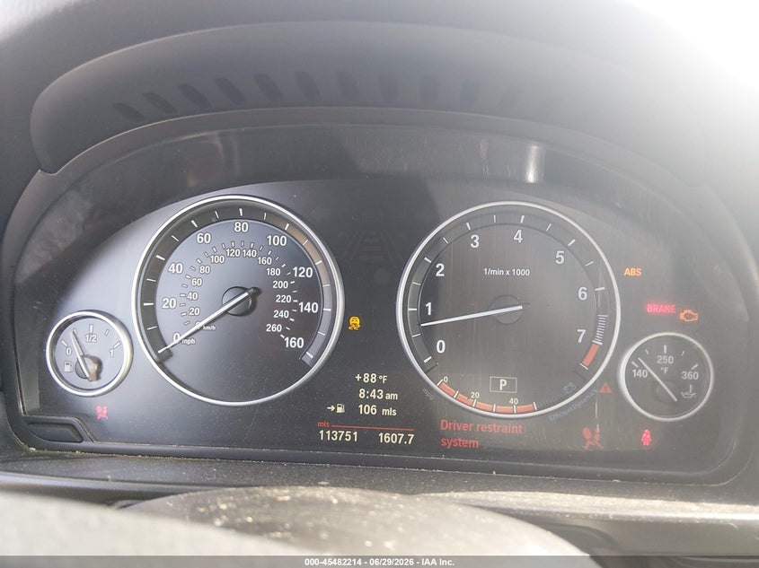 2011 BMW 5 series VIN WBAFR7C58BC806909 IAAI salvage auction — FRONT END, Salvage (Louisiana), sold $1,000 on 2026-07-29 (photo 7)