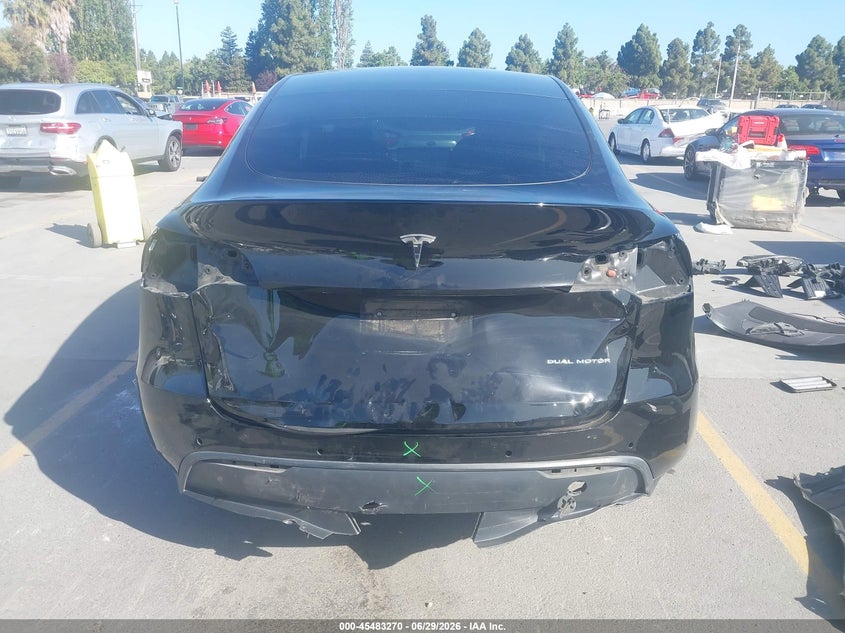 2021 Tesla Model y VIN 5YJYGDEE7MF076557 IAAI salvage auction — REAR END, Salvage (California), sold $8,100 on 2026-07-20 (photo 6)