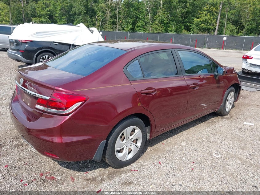 2014 Honda Civic VIN 2HGFB2F56EH510859 IAAI salvage auction — FRONT END, Clear (South Carolina), sold $3,000 on 2026-07-25 (photo 4)