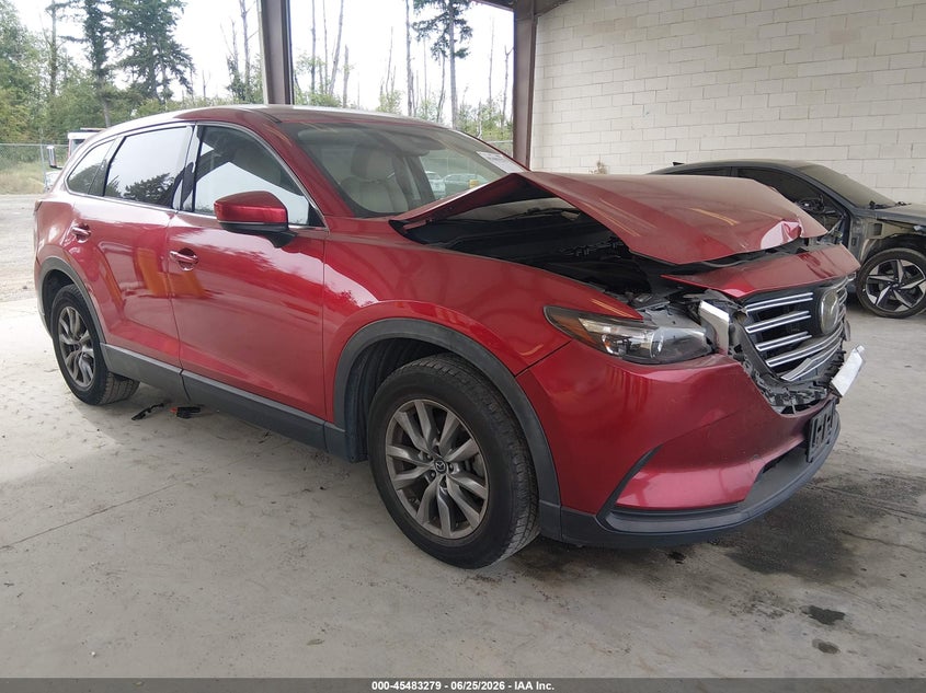 2019 Mazda Cx-9 VIN JM3TCBCY7K0308021 IAAI salvage auction — FRONT END, Bill Of Sale (Washington), sold $3,350 on 2026-08-01 (photo 1)