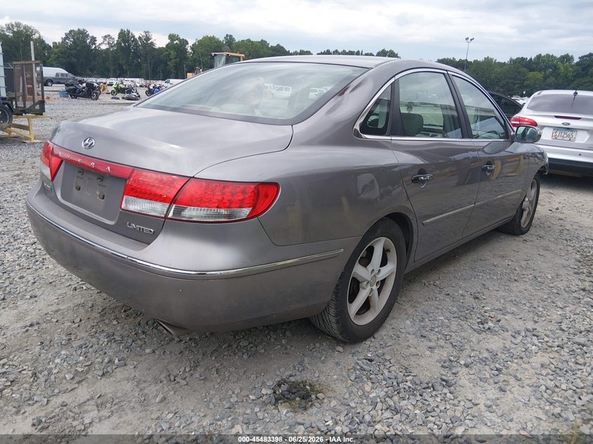 2007 Hyundai Azera VIN KMHFC46F07A143759 IAAI salvage auction — FRONT END, Bill Of Sale (Georgia), sold $550 on 2026-07-20 (photo 4)