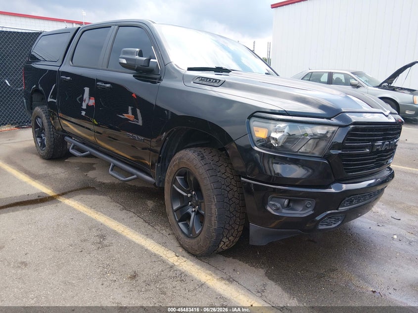 2020 Ram 1500 VIN 1C6SRFFT1LN233984 IAAI salvage auction — FRONT END, Salvage Title, sold $8,500 on 2026-08-01 (photo 1)