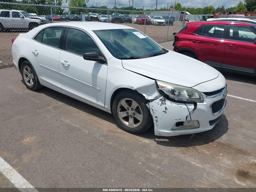 2015 Chevrolet Malibu VIN 1G11B5SL9FF210064 IAAI salvage auction — FRONT END, Salvage (Tennessee), sold $1,000 on 2026-07-09 (photo 1)