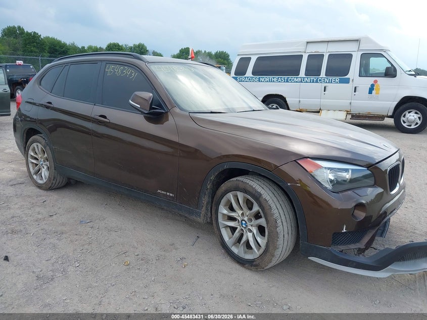2015 BMW X1 VIN WBAVL1C50FVY31310 IAAI salvage auction — FRONT END, Salvage Title, sold $75 on 2026-07-23 (photo 1)