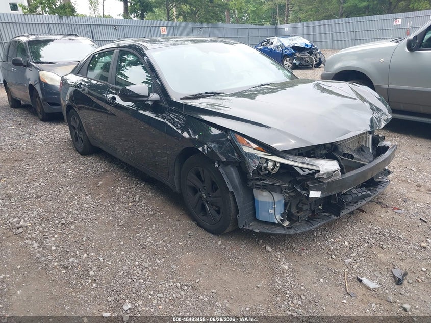 2021 Hyundai Elantra VIN 5NPLM4AG7MH012210 IAAI salvage auction — FRONT & REAR, Salvage (New Jersey), sold $2,800 on 2026-07-29 (photo 1)