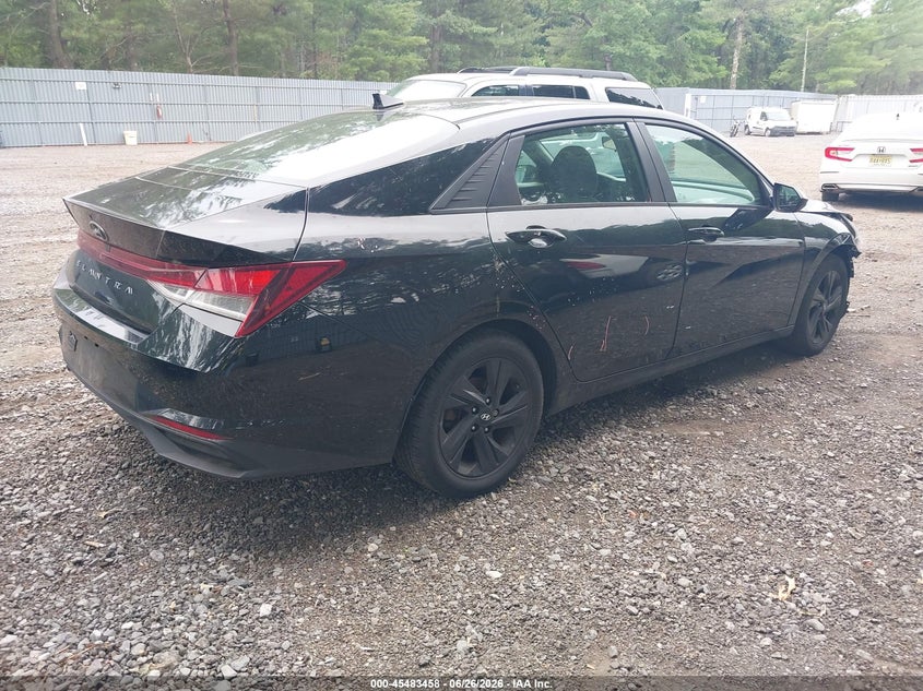 2021 Hyundai Elantra VIN 5NPLM4AG7MH012210 IAAI salvage auction — FRONT & REAR, Salvage (New Jersey), sold $2,800 on 2026-07-29 (photo 4)