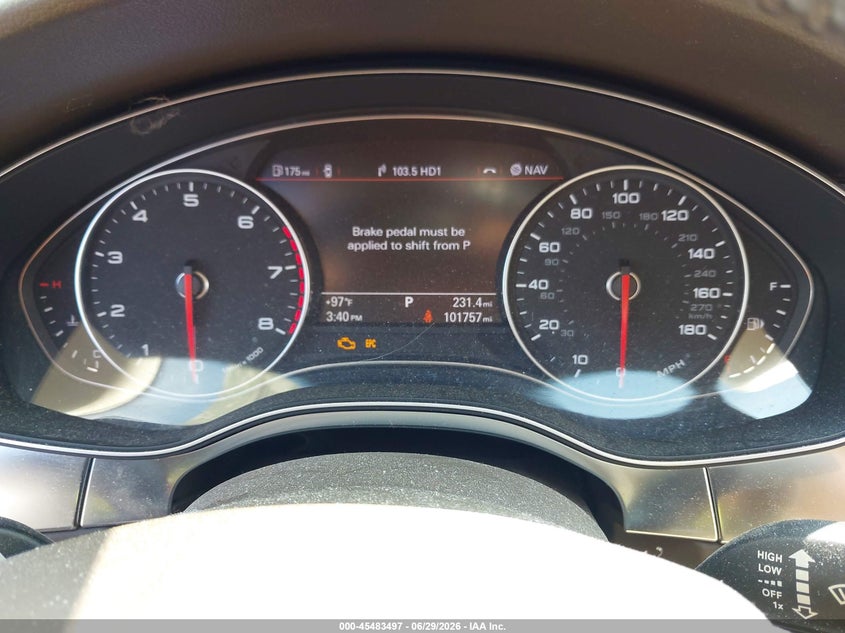 2012 Audi A7 VIN WAUSGAFC6CN008619 IAAI salvage auction — SIDE, Salvage (Ohio), sold $2,650 on 2026-07-15 (photo 7)