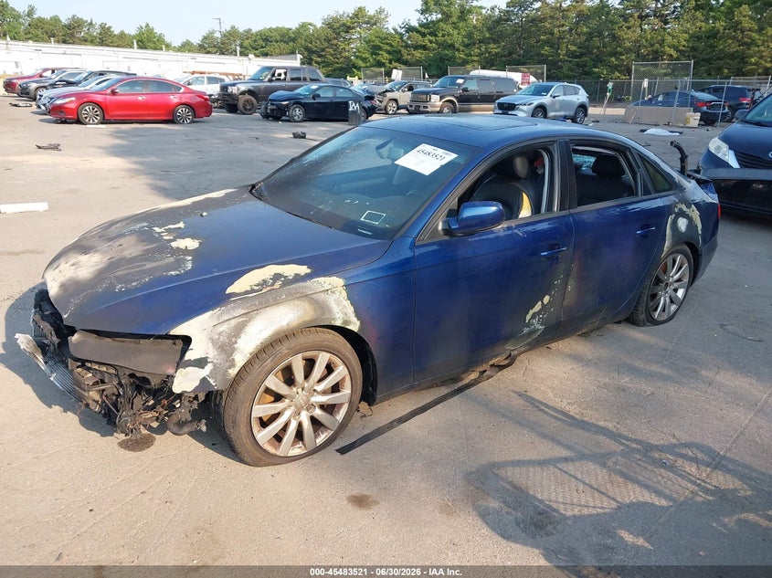2013 Audi A4 VIN WAUBFAFL2DN043498 IAAI salvage auction — BURN, Mv-907A (New York), sold $300 on 2026-07-28 (photo 2)