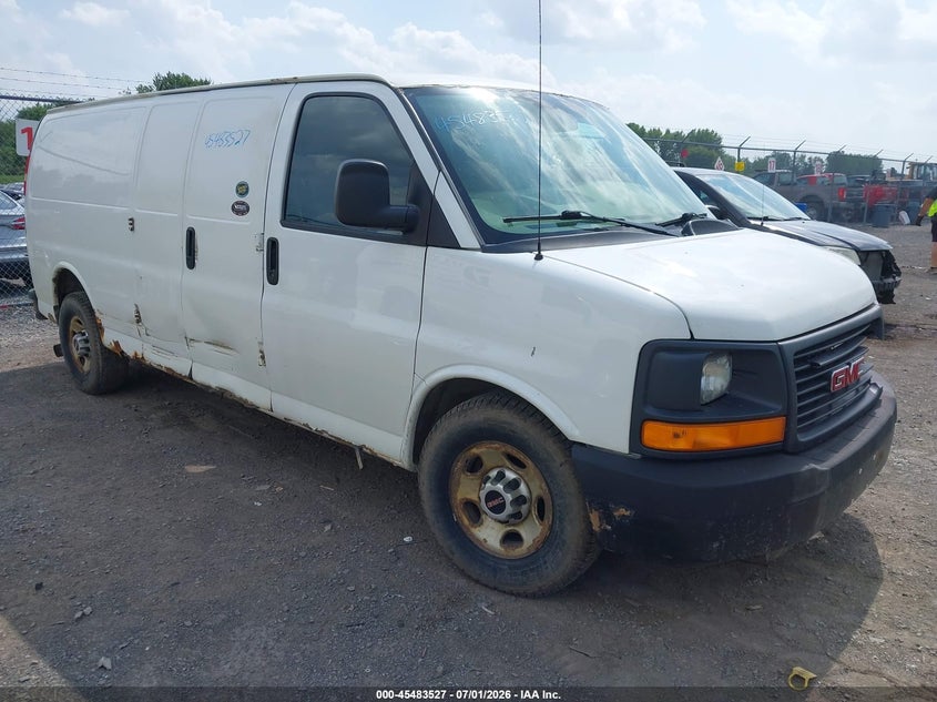 2013 Gmc Savana VIN 1GTW7GCA2D1172579 IAAI salvage auction — LEFT FRONT, Mv-907A (New York), sold $375 on 2026-07-09 (photo 1)