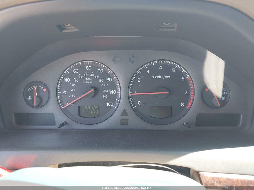 2002 Volvo S80 VIN YV1TS91DX21272379 IAAI salvage auction — NORMAL WEAR, Clear (Arizona), sold $375 on 2026-08-13 (photo 7)