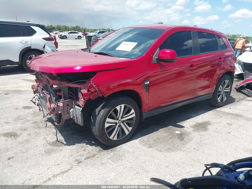 2022 Mitsubishi Outlander VIN JA4APUAU0NU012992 IAAI salvage auction — FRONT & REAR, Salvage Title, sold $3,350 on 2026-07-23 (photo 2)