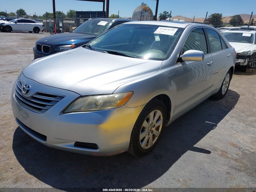 2007 Toyota Camry hybrid VIN JTNBB46K373041455 IAAI salvage auction — RIGHT FRONT, Salvage (California), sold $1,950 on 2026-07-23 (photo 2)