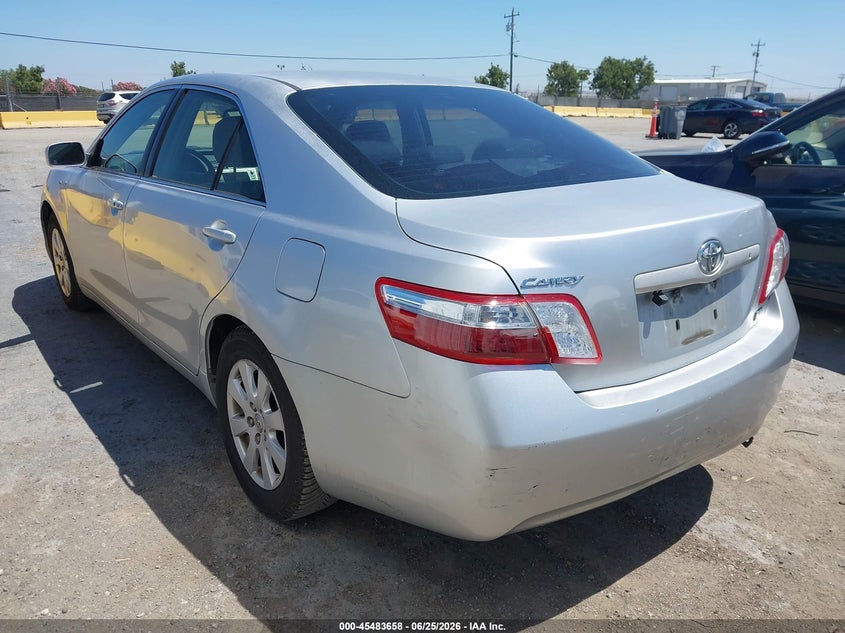 2007 Toyota Camry hybrid VIN JTNBB46K373041455 IAAI salvage auction — RIGHT FRONT, Salvage (California), sold $1,950 on 2026-07-23 (photo 3)