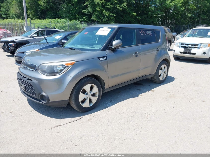 2016 Kia Soul VIN KNDJN2A22G7259138 IAAI salvage auction — NORMAL WEAR, Original (Maine), sold $675 on 2026-07-17 (photo 2)