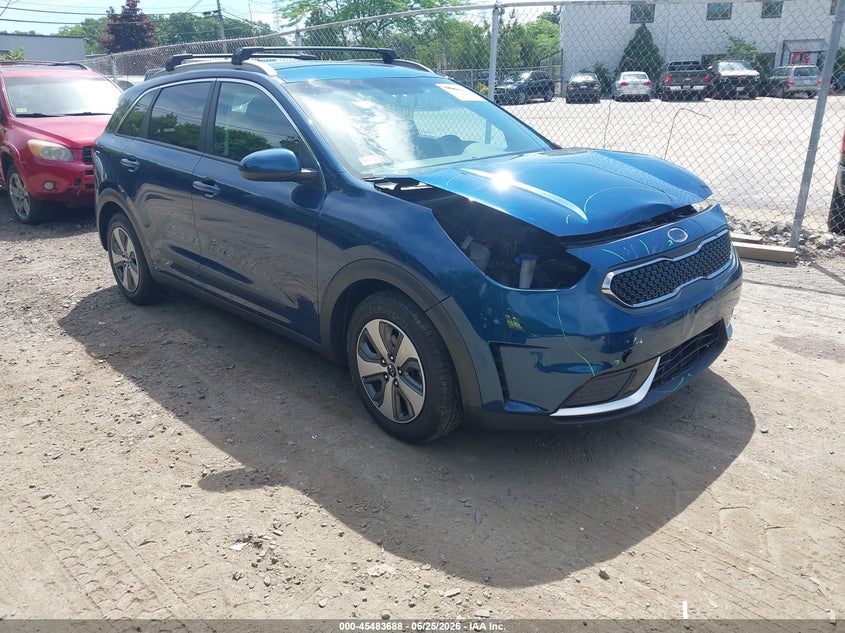 2019 Kia Niro VIN KNDCB3LC8K5351128 IAAI salvage auction — FRONT END, Salvage (Rhode Island), sold $3,550 on 2026-07-28 (photo 1)