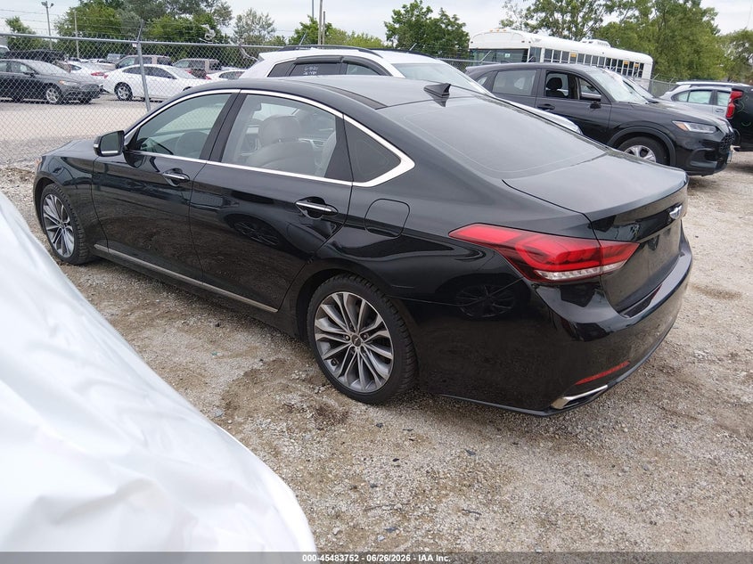 2016 Hyundai Genesis VIN KMHGN4JE1GU130241 IAAI salvage auction — ROOF, Salvage (Illinois), sold $1,700 on 2026-07-28 (photo 3)