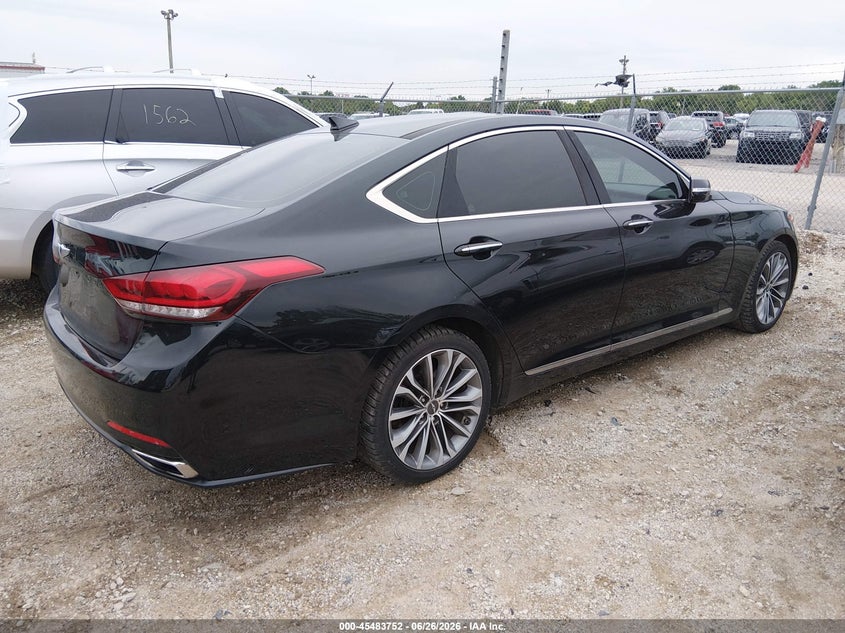 2016 Hyundai Genesis VIN KMHGN4JE1GU130241 IAAI salvage auction — ROOF, Salvage (Illinois), sold $1,700 on 2026-07-28 (photo 4)