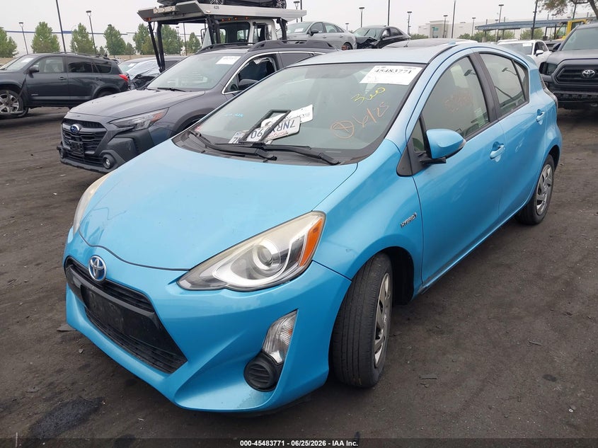 2015 Toyota Prius c VIN JTDKDTB3XF1110644 IAAI salvage auction — LEFT FRONT, Salvage Title, sold $1,750 on 2026-07-17 (photo 6)