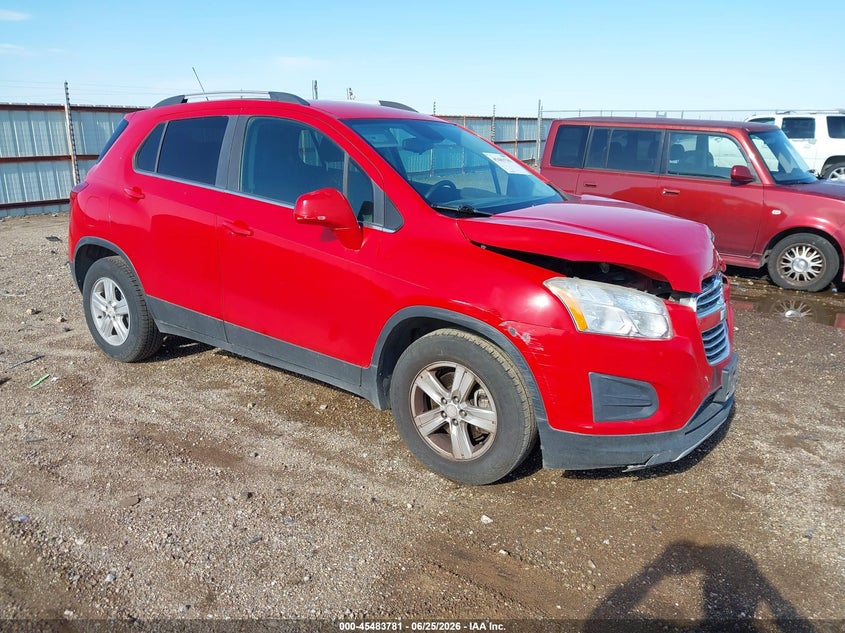 2016 Chevrolet Trax VIN KL7CJLSBXGB755520 IAAI salvage auction — LEFT FRONT, Original (Texas), sold $300 on 2026-07-09 (photo 1)