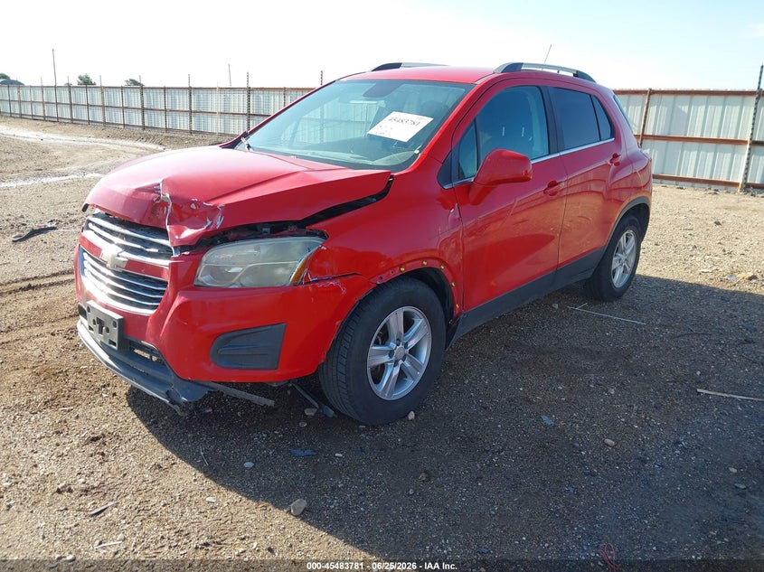2016 Chevrolet Trax VIN KL7CJLSBXGB755520 IAAI salvage auction — LEFT FRONT, Original (Texas), sold $300 on 2026-07-09 (photo 2)