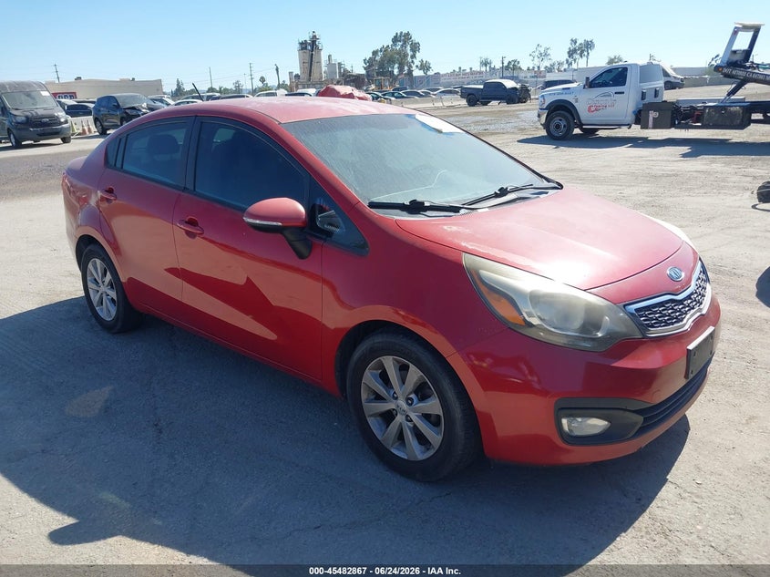 2013 Kia Rio VIN KNADN4A3XD6099672 IAAI salvage auction — UNKNOWN, Clear - Dealer Only (California), sold $675 on 2026-07-22 (photo 1)