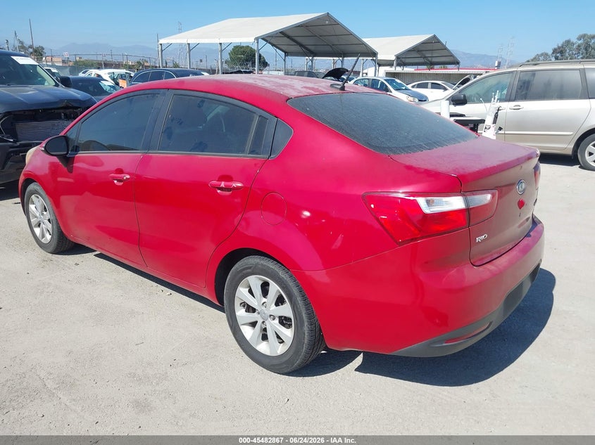 2013 Kia Rio VIN KNADN4A3XD6099672 IAAI salvage auction — UNKNOWN, Clear - Dealer Only (California), sold $675 on 2026-07-22 (photo 3)