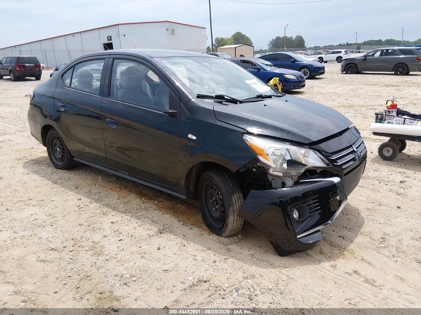 2021 Mitsubishi Mirage VIN ML32FUFJ9MHF02176 IAAI salvage auction — FRONT END, Salvage (Georgia), sold $1,950 on 2026-07-30 (photo 1)