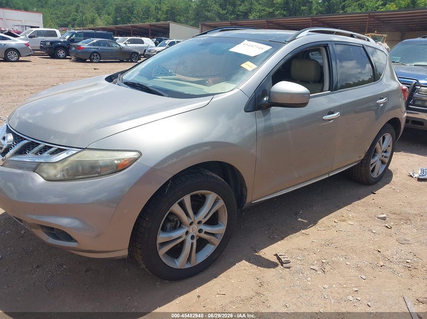 2012 Nissan Murano VIN JN8AZ1MU2CW107389 IAAI salvage auction — REAR END, Salvage (Alabama), sold $225 on 2026-07-15 (photo 2)
