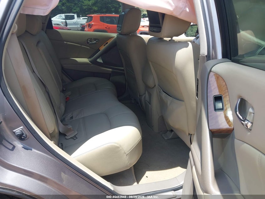 2012 Nissan Murano VIN JN8AZ1MU2CW107389 IAAI salvage auction — REAR END, Salvage (Alabama), sold $225 on 2026-07-15 (photo 8)