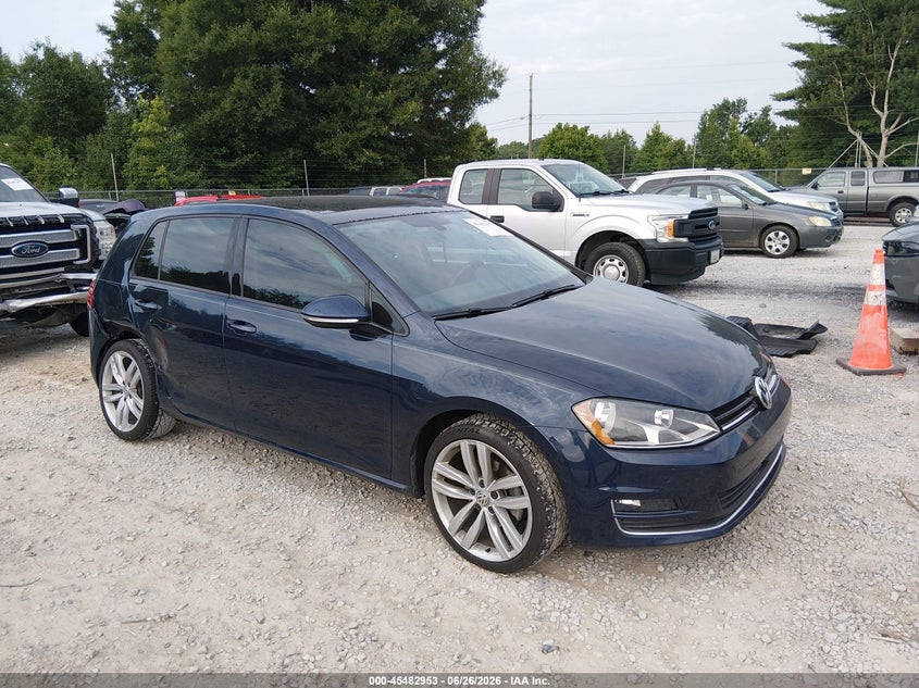 2017 Volkswagen Golf VIN 3VW217AUXHM020021 IAAI salvage auction — REAR END, Salvage Title, sold $4,125 on 2026-08-31 (photo 1)