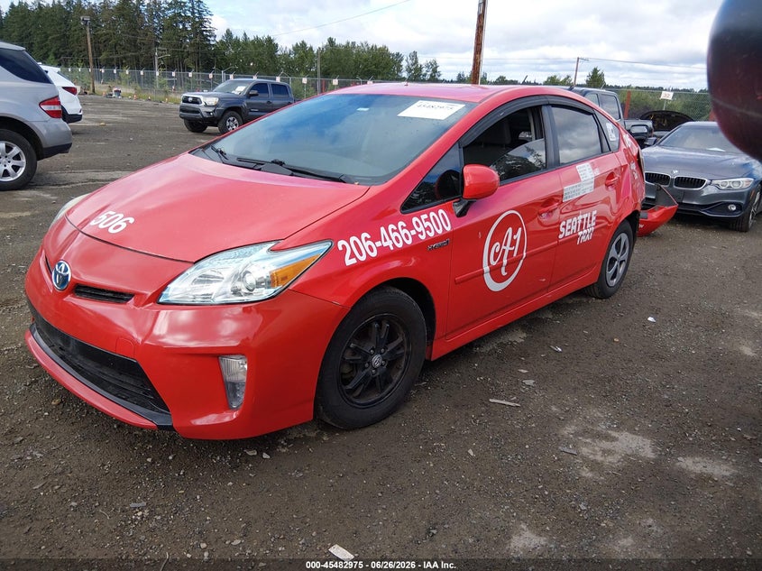 2014 Toyota Prius VIN JTDKN3DUXE0358481 IAAI salvage auction — LEFT REAR, Bill Of Sale (Washington), sold $1,350 on 2026-07-29 (photo 2)