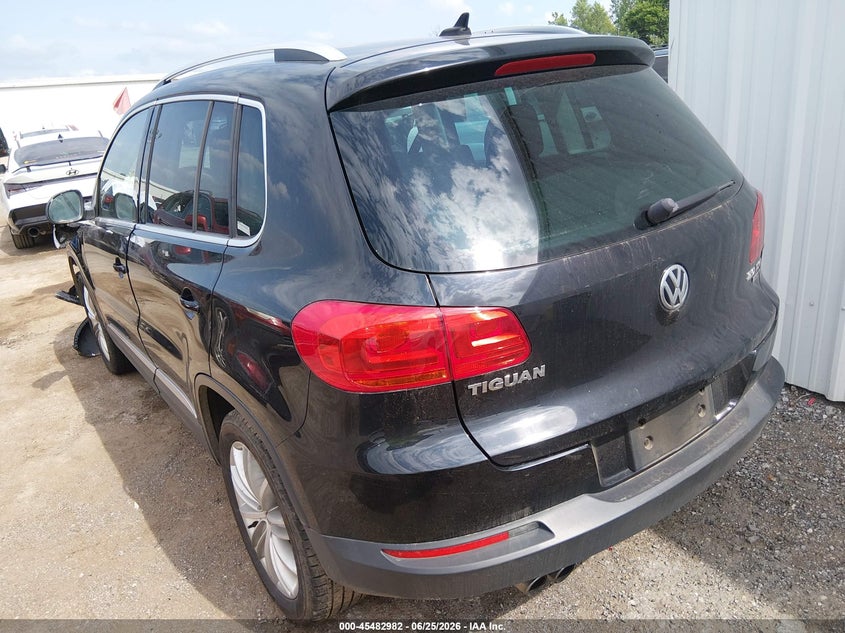 2014 Volkswagen Tiguan VIN WVGBV3AX7EW511003 IAAI salvage auction — FRONT END, Junk (Oklahoma), sold $250 on 2026-08-05 (photo 3)