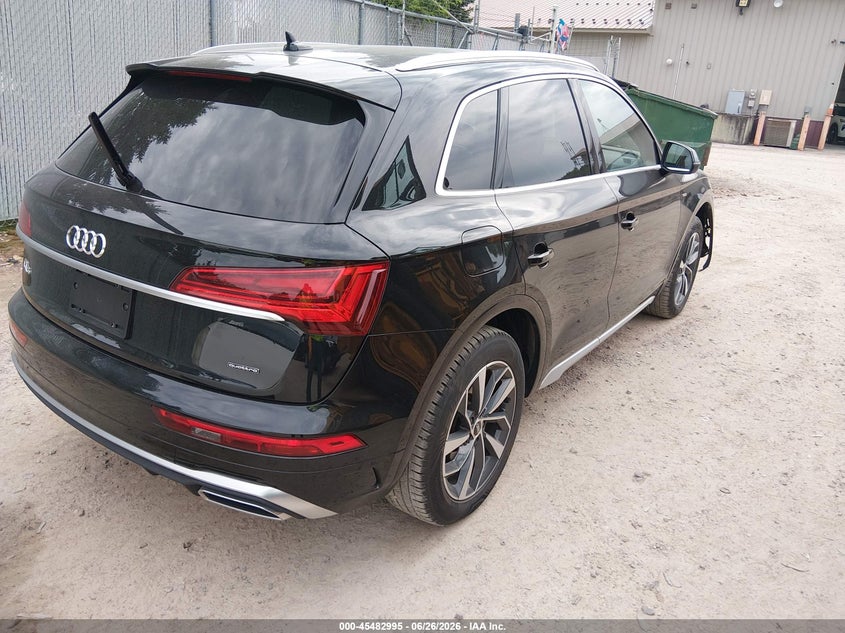 2023 Audi Q5 VIN WA1EAAFY1P2019008 IAAI salvage auction — FRONT END, Salvage Title, sold $13,200 on 2026-08-26 (photo 4)