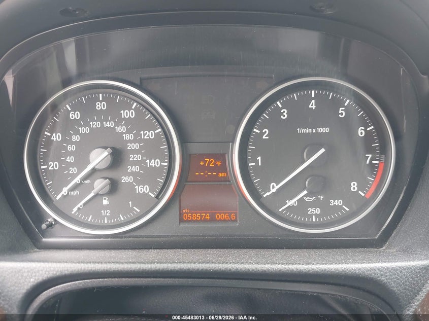 2011 BMW 3 series VIN WBAKE5C55BE573641 IAAI salvage auction — MECHANICAL, Salvage (California), sold $825 on 2026-07-11 (photo 7)