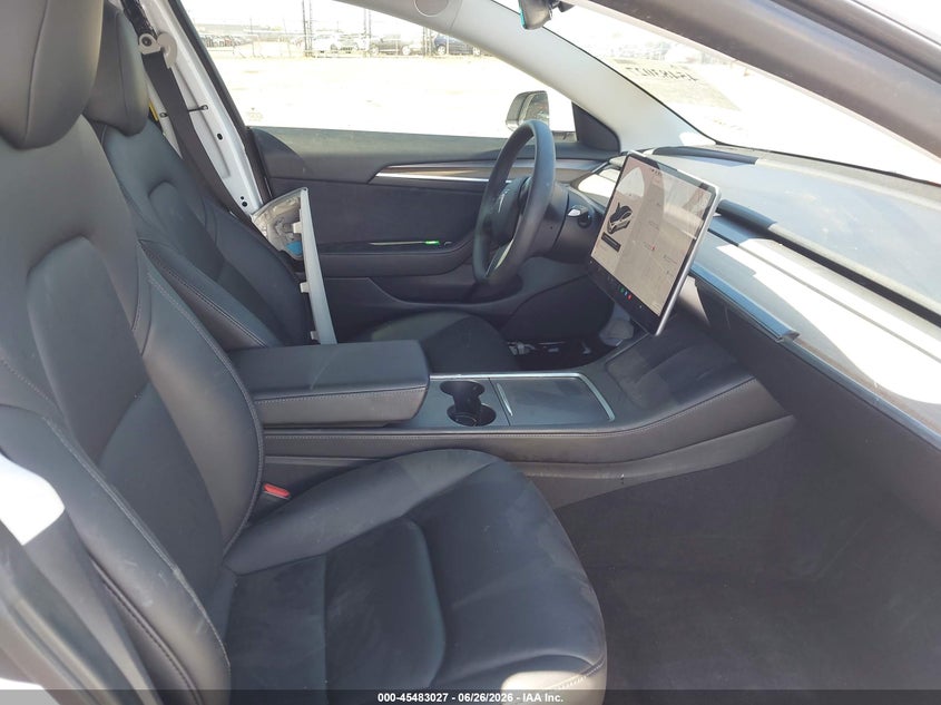 2022 Tesla Model 3 VIN 5YJ3E1EA2NF123751 IAAI salvage auction — RIGHT FRONT, Salvage Title, sold $6,650 on 2026-09-01 (photo 5)