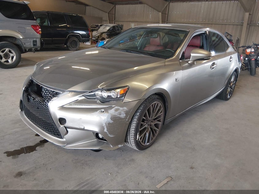 2015 Lexus Is VIN JTHBF1D23F5061569 IAAI salvage auction — FRONT & REAR, Salvage (Tennessee), sold $3,500 on 2026-07-20 (photo 2)