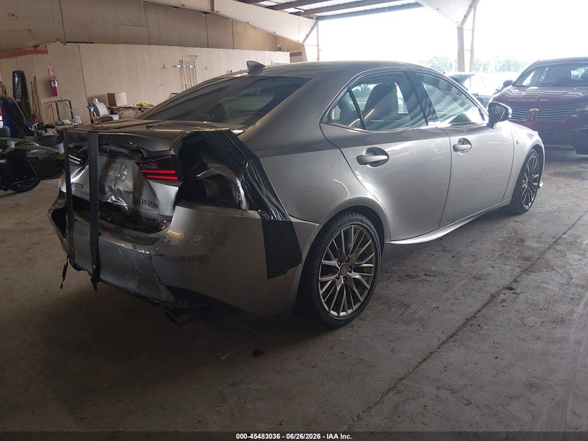 2015 Lexus Is VIN JTHBF1D23F5061569 IAAI salvage auction — FRONT & REAR, Salvage (Tennessee), sold $3,500 on 2026-07-20 (photo 4)