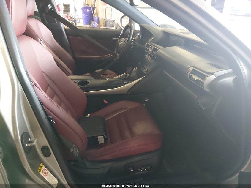 2015 Lexus Is VIN JTHBF1D23F5061569 IAAI salvage auction — FRONT & REAR, Salvage (Tennessee), sold $3,500 on 2026-07-20 (photo 5)